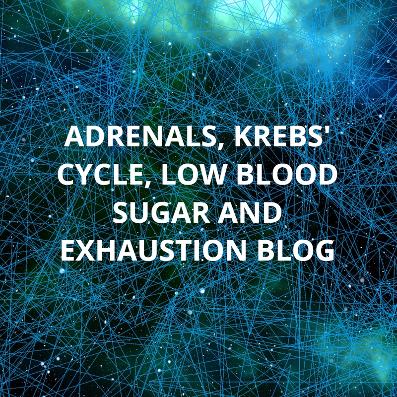 Adrenals, Krebs' Cycle, Low Blood Sugar and Exhaustion
